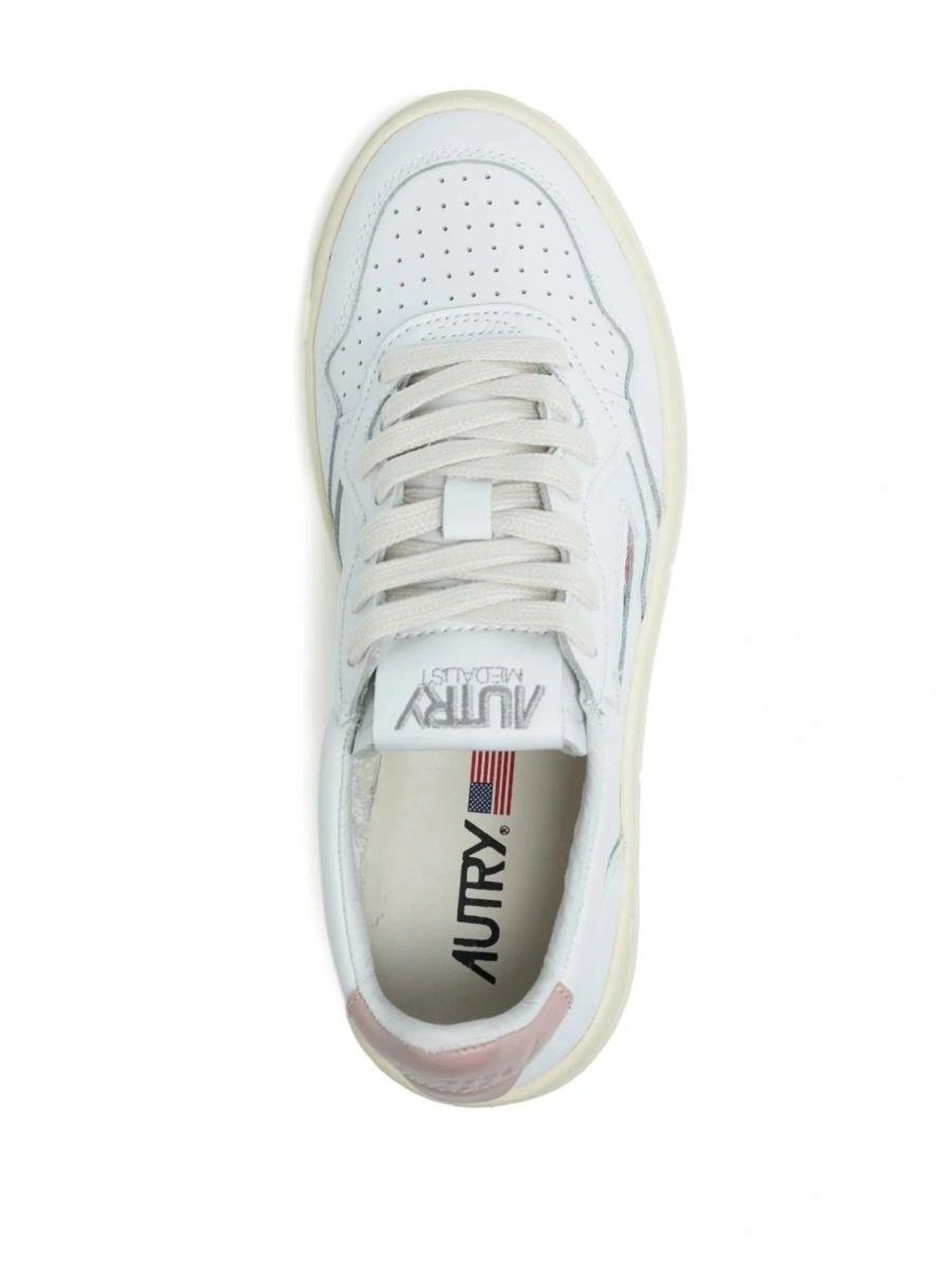 Sneakers AUTRY roz din piele - Img 4