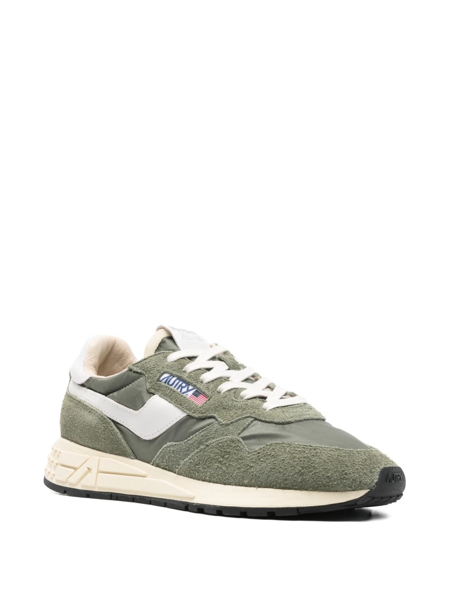 Sneakers AUTRY verzi din material textil si piele intoarsa - Img 2