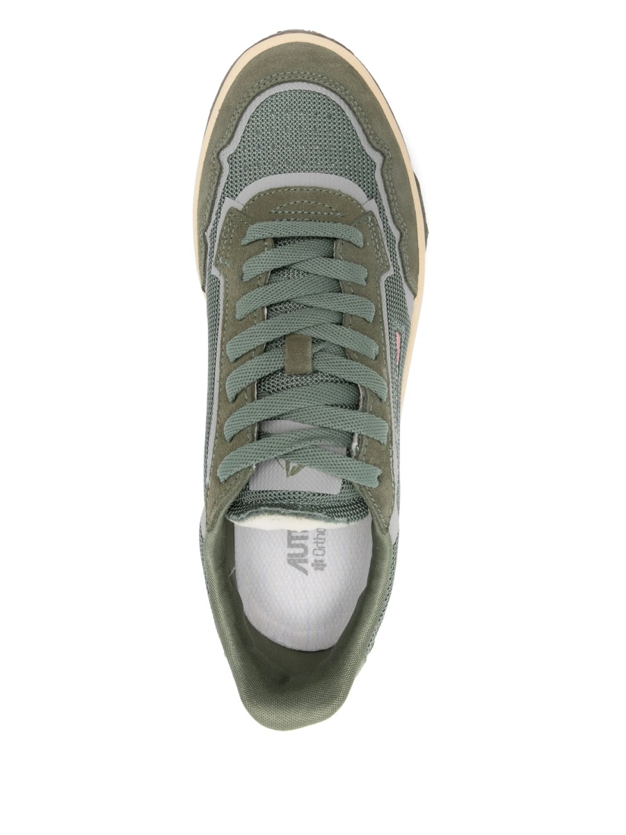 Sneakers AUTRY verzi din material textil si piele intoarsa - Img 4