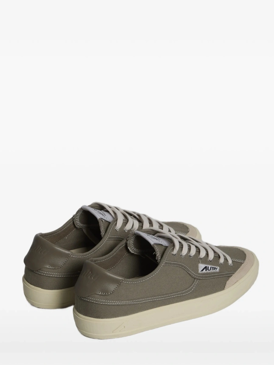 Sneakers AUTRY verzi din piele si material textil - Img 3