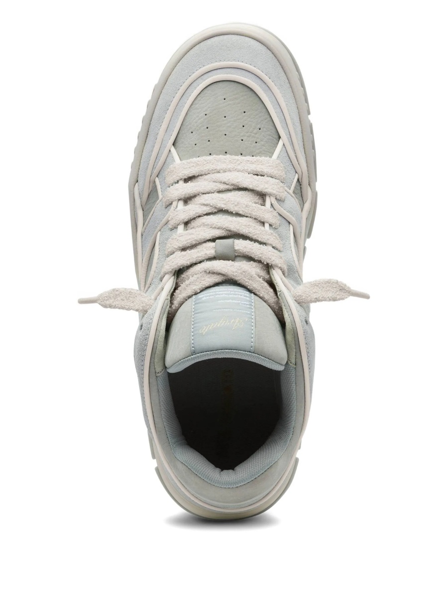 Sneakers AXEL ARIGATO gri din piele intoarsa si piele - Img 3
