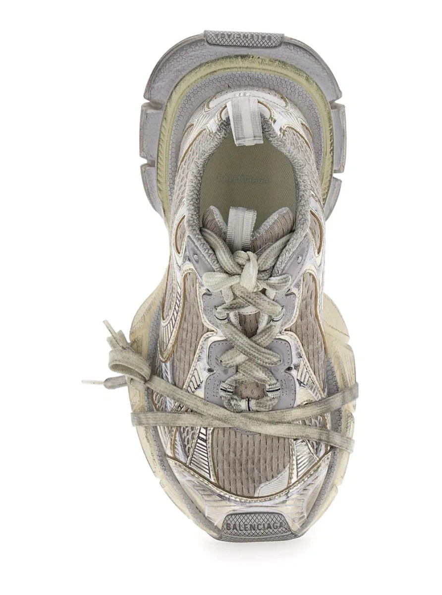 Sneakers Balenciaga gri din tesatura tehnica '3XL' - Img 3