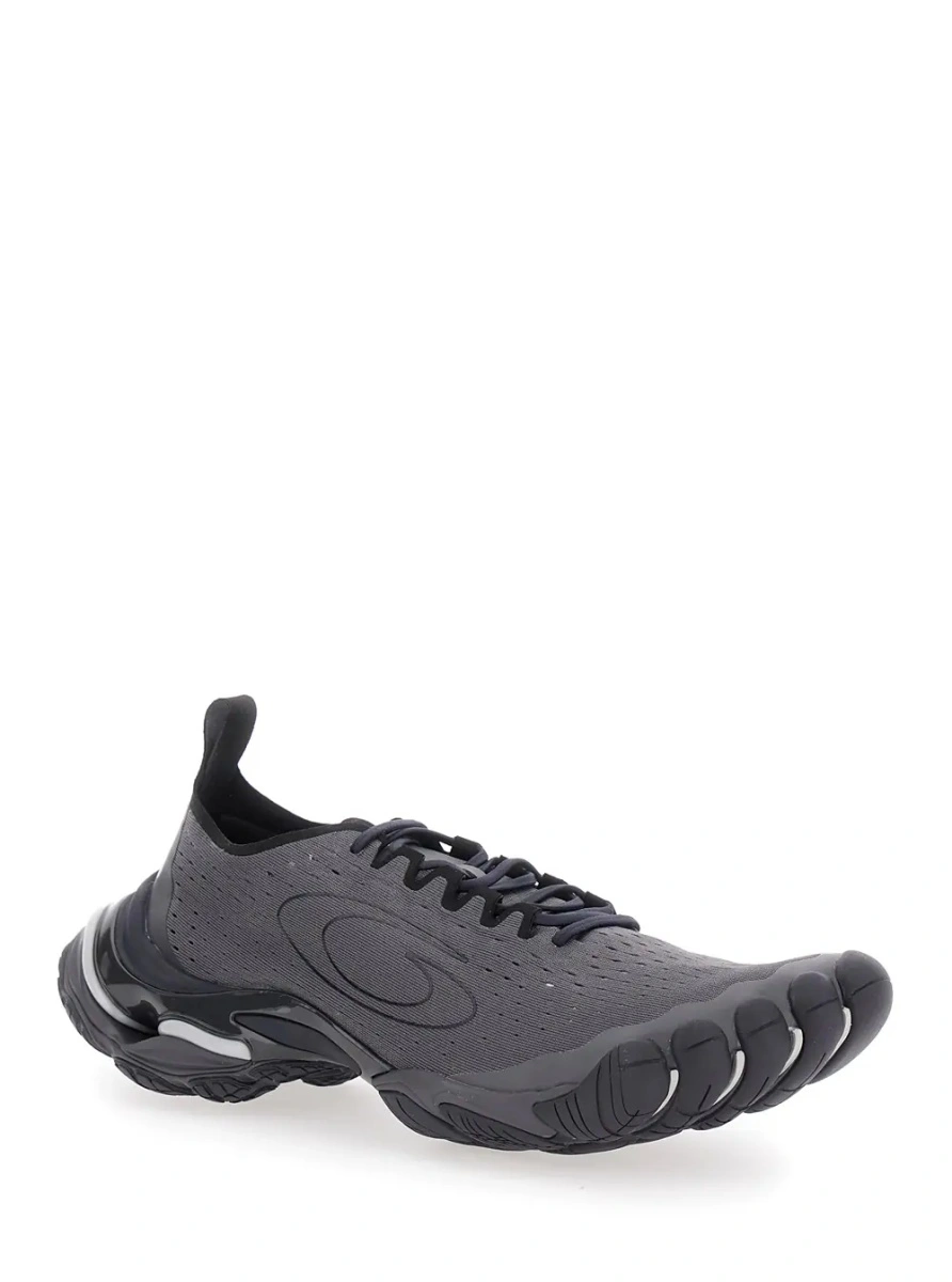 Sneakers Balenciaga negri din tesatura tehnica 'Anatomic Runner' - Img 2