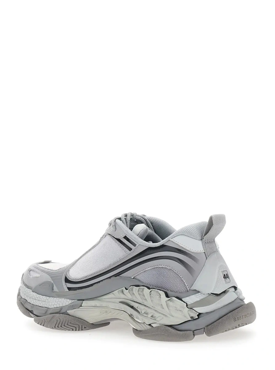 Sneakers Balenciaga 'Triple S' gri din piele - Img 3