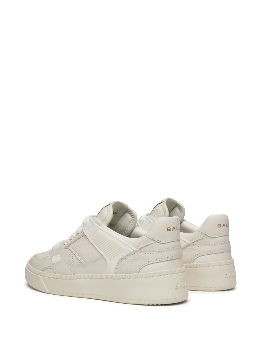 Sneakers Bally albi din piele - Img 3