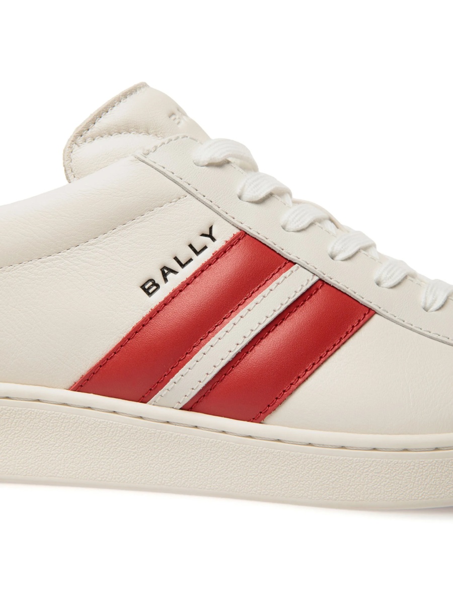 Sneakers Bally albi din piele - Img 5