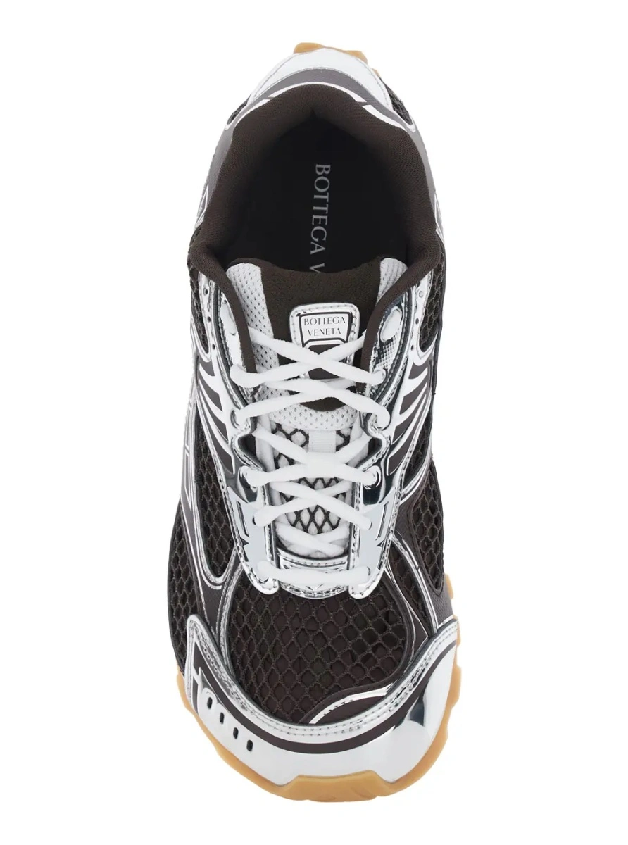 Sneakers Bottega Veneta maro din material textil tehnic - Img 4