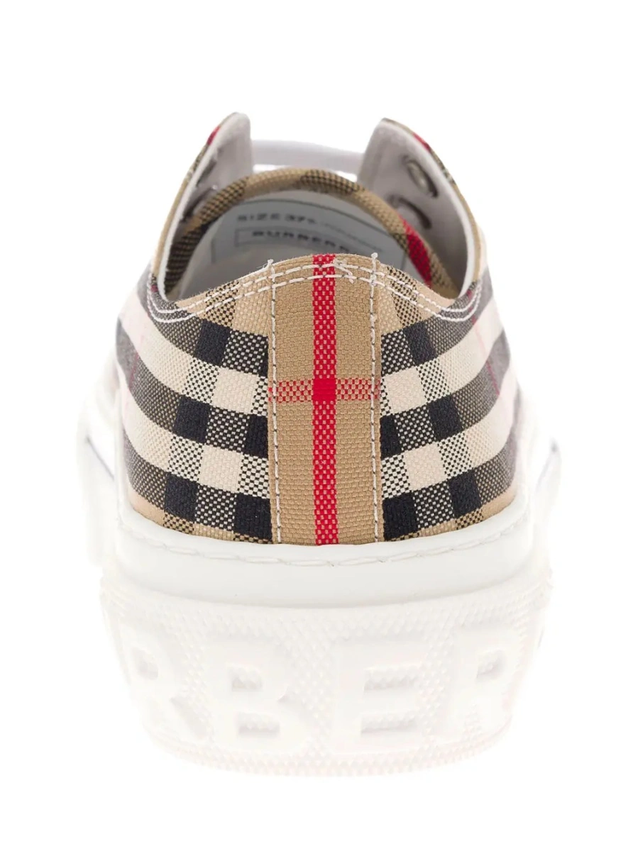 Sneakers Burberry bej din bumbac - Img 4