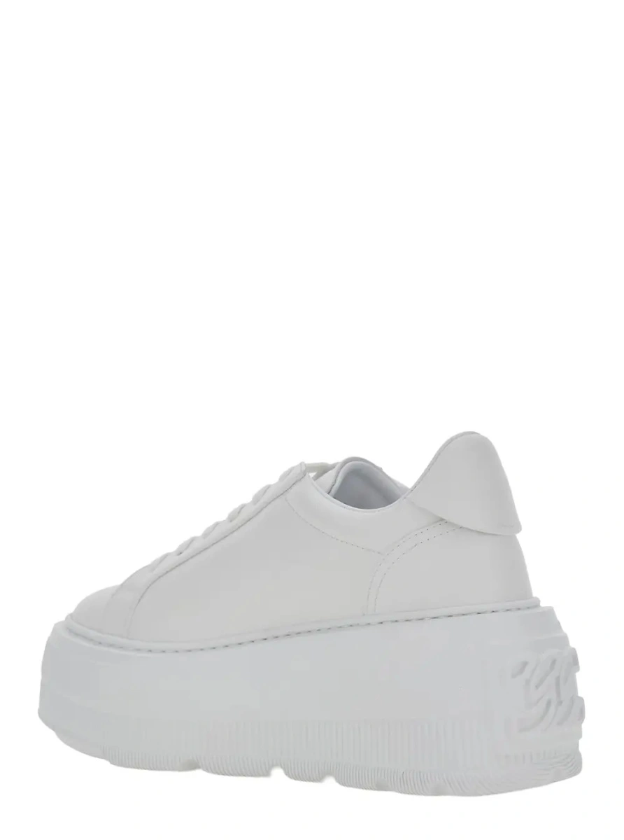 Sneakers Casadei albi din piele - Img 3