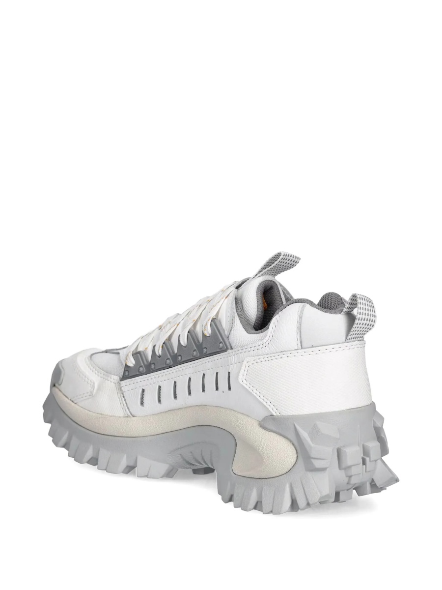 Sneakers Caterpillar albi din piele si material textil - Img 3