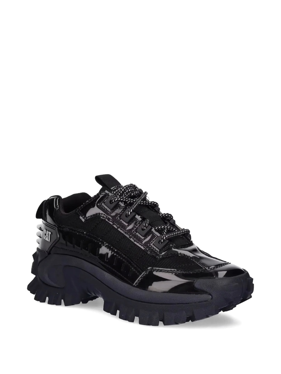 Sneakers Caterpillar negri din material textil si plastic - Img 2