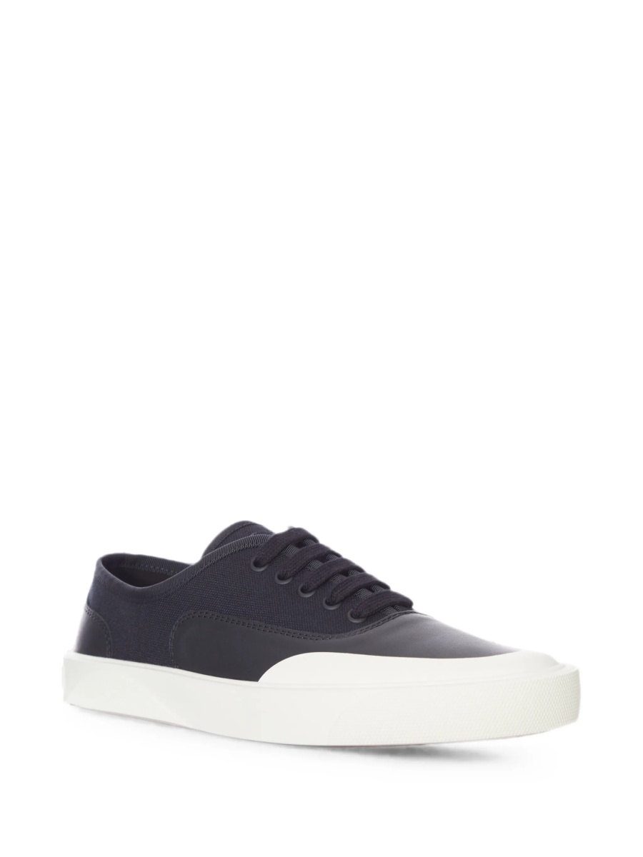 Sneakers Christian Louboutin negri din piele si bumbac - Img 2