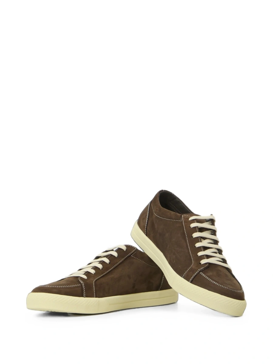 Sneakers Common Projects maro din piele intoarsa - Img 4
