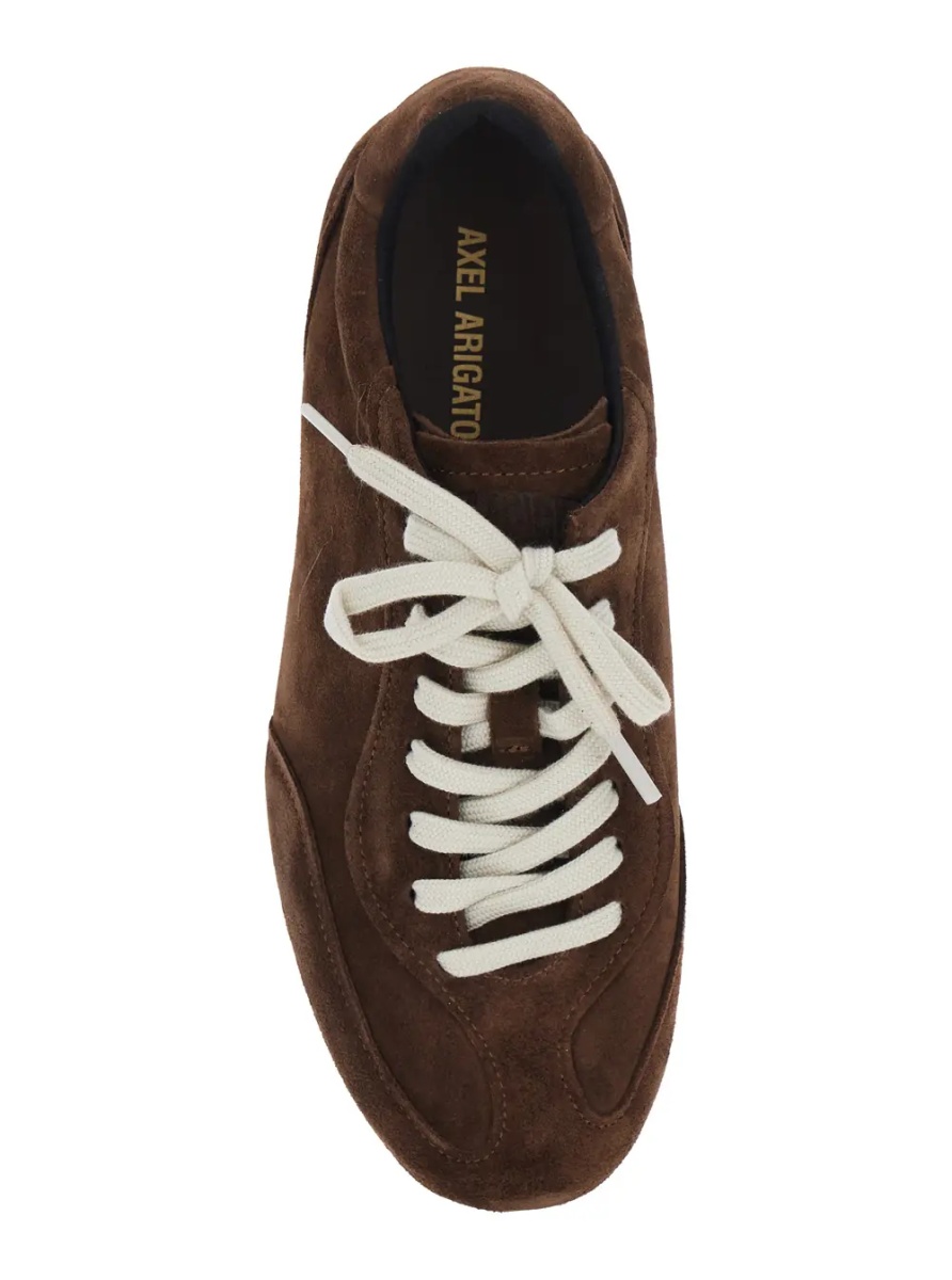 Sneakers 'Daze' Brown Low Top Sneakers with Logo Lettering on the Tongue in Suede for Men - Img 4