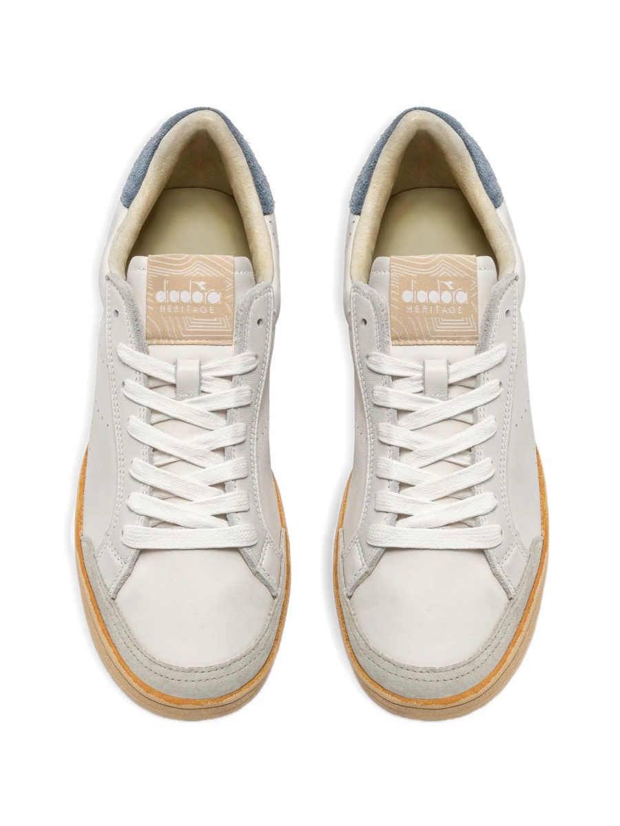 Sneakers Diadora neutri din piele si piele intoarsa - Img 4