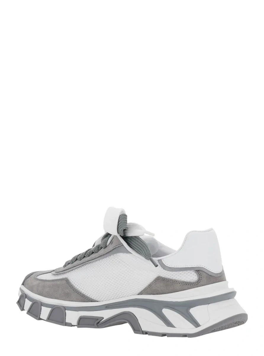 Sneakers Dolce &amp; Gabbana gri din piele - Img 3