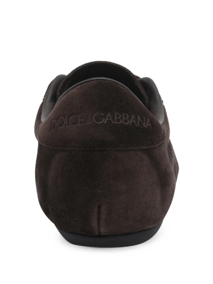 Sneakers Dolce &amp; Gabbana maro din piele intoarsa - Img 3