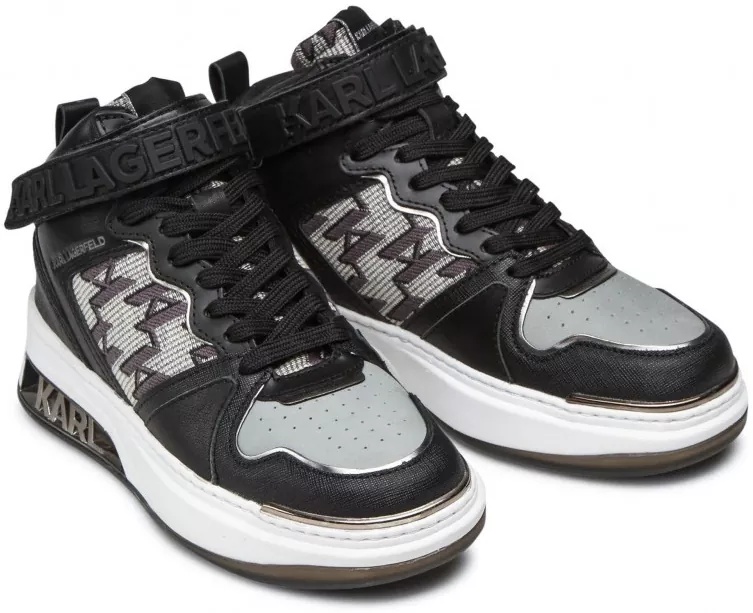Sneakers Elektra Monogram Jaquard Hi KL62089 - Img 4
