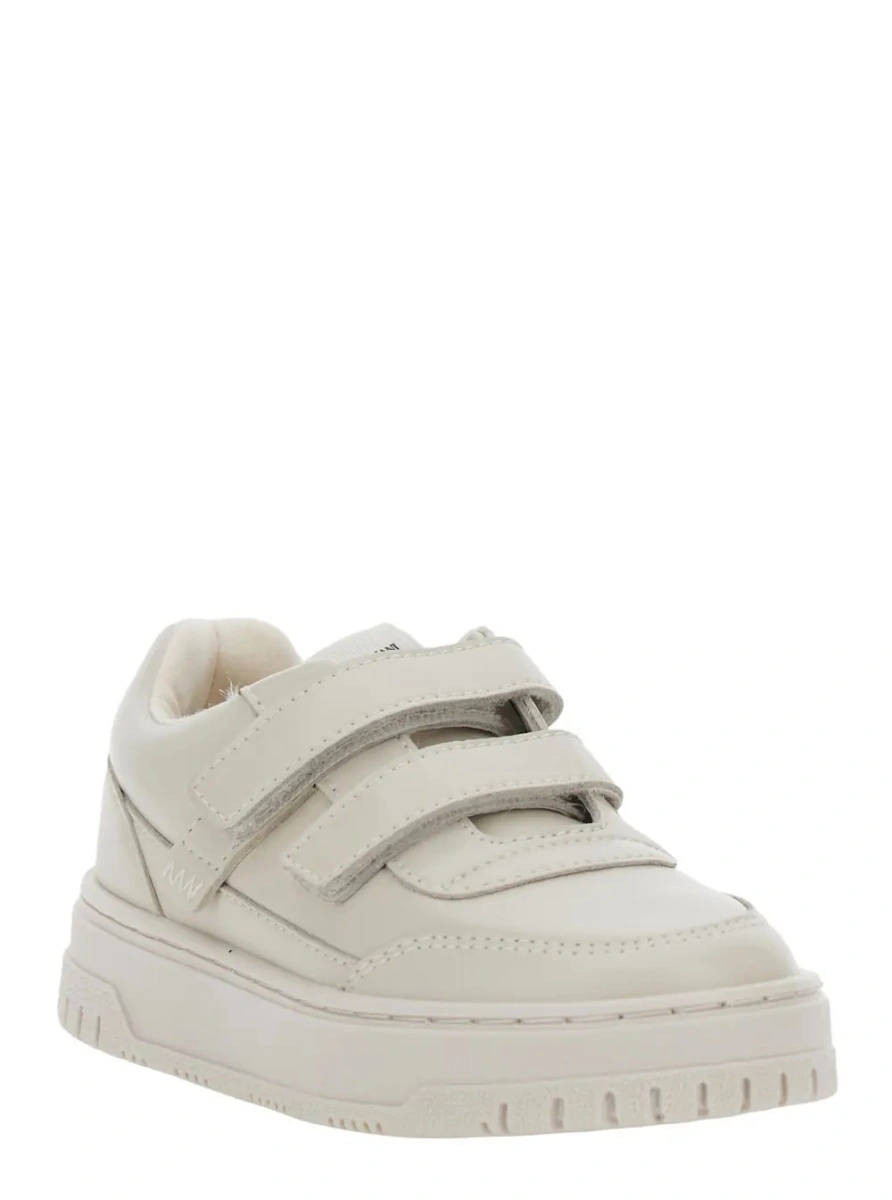 Sneakers EMPORIO ARMANI KIDS bej din piele - Img 2