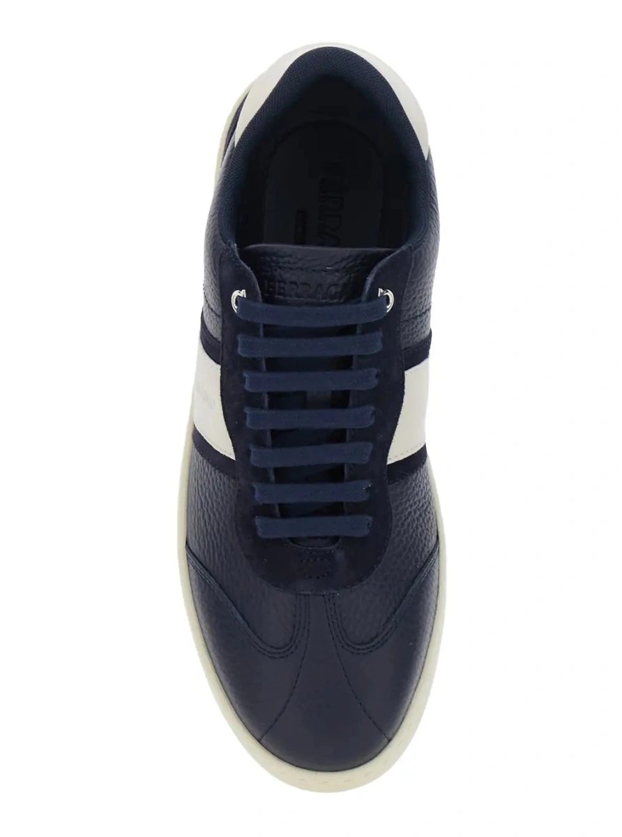 Sneakers Ferragamo albastri din piele - Img 4