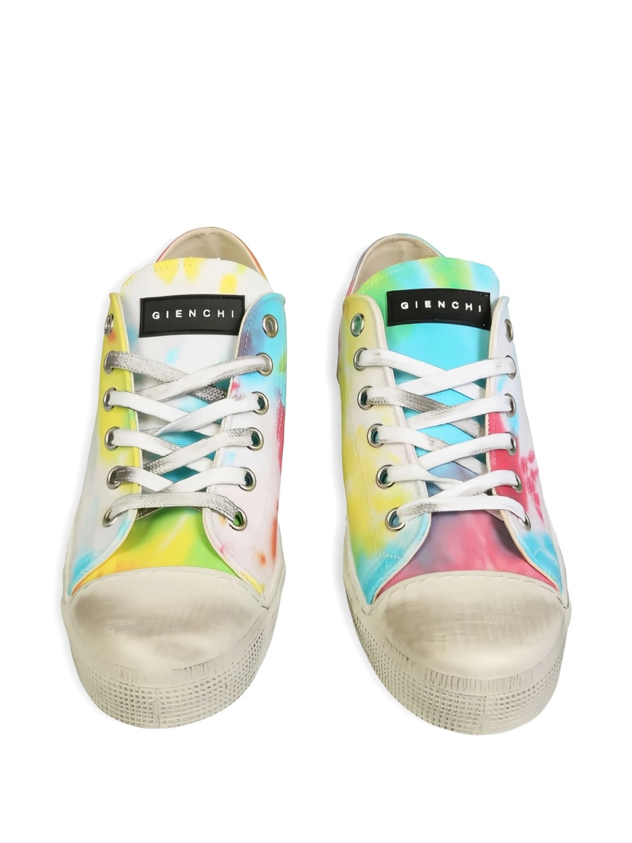 Sneakers GIENCHI galbeni din bumbac organic - Img 4