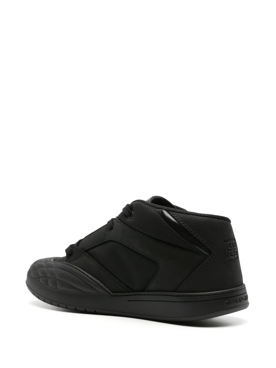 Sneakers Givenchy negri din material textil si piele - Img 3