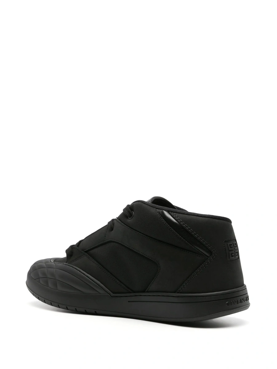 Sneakers Givenchy negri din material textil si piele - Img 3