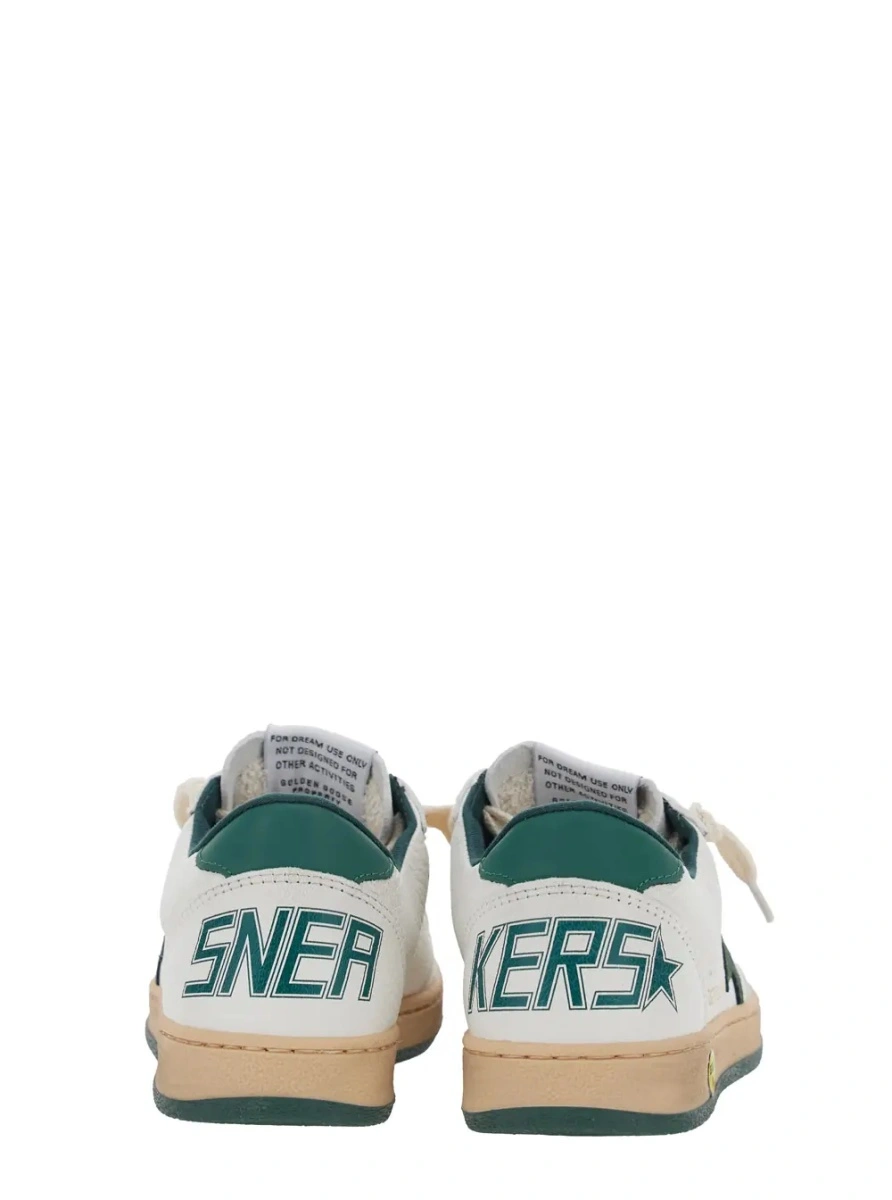 Sneakers GOLDEN GOOSE KIDS albi din piele 'Ballstar' - Img 5