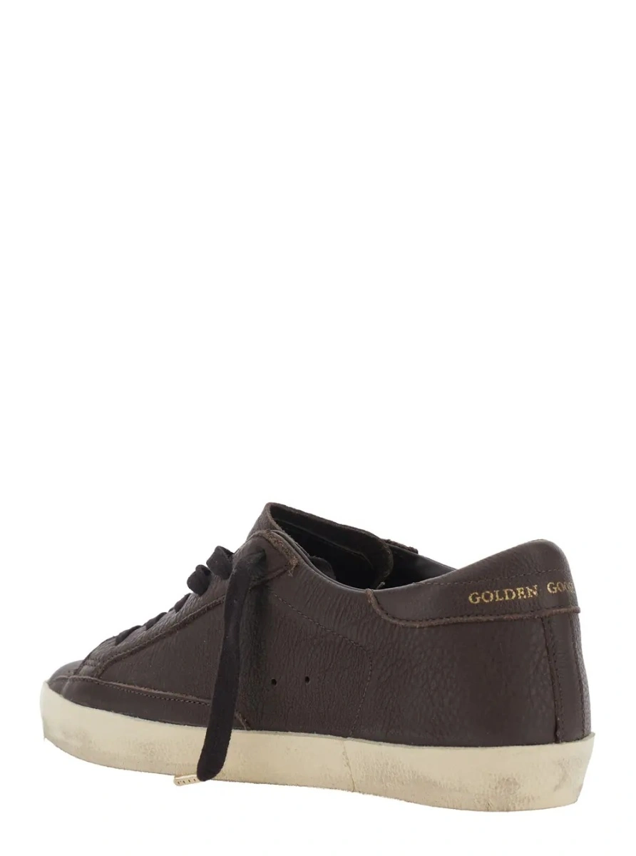Sneakers Golden Goose 'Superstar' maro din piele - Img 3