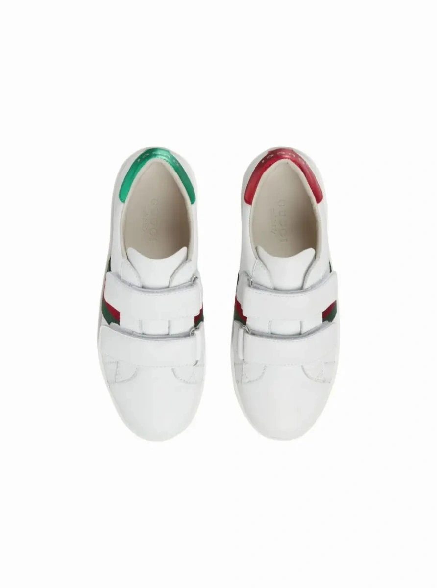 Sneakers Gucci 'Ace' albi din piele - Img 2