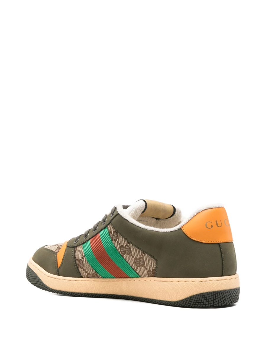 Sneakers Gucci neutri din poliamida si bumbac - Img 3
