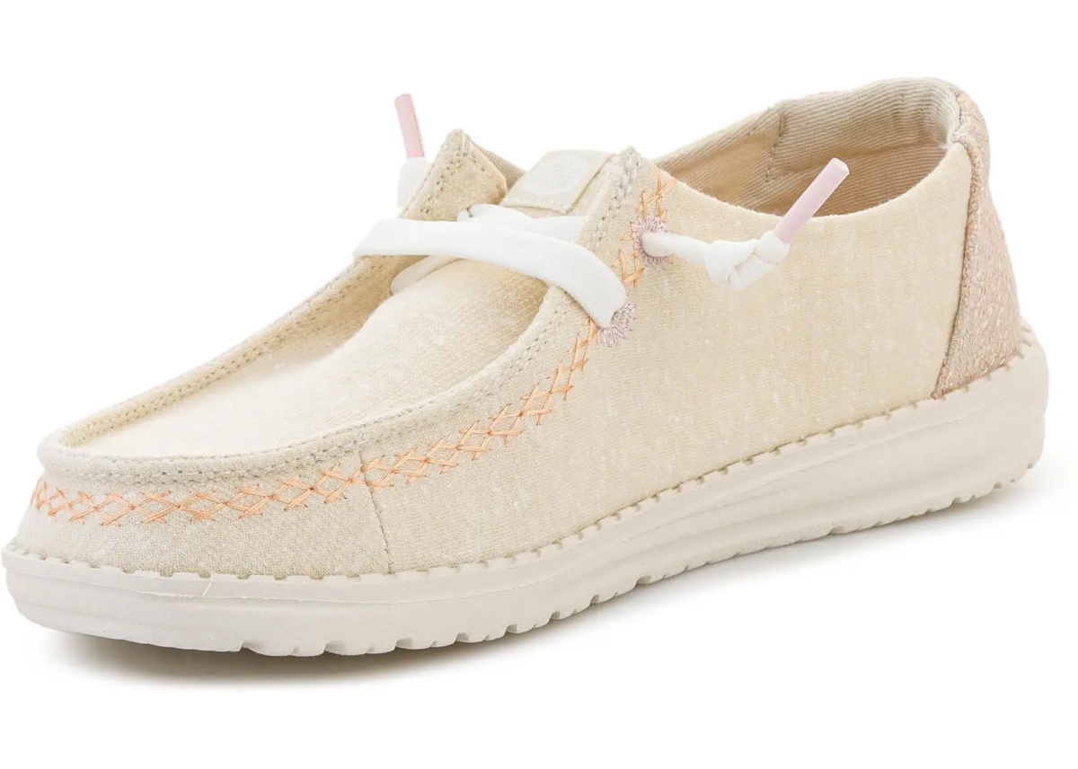 Sneakers HEYDUDE WENDY BREAK SURF JERSEY BONE WHITE/MULTI - Img 5
