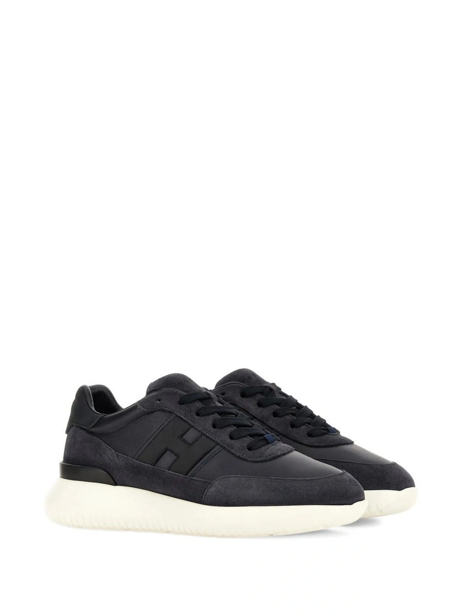 Sneakers Hogan albastri din piele - Img 2