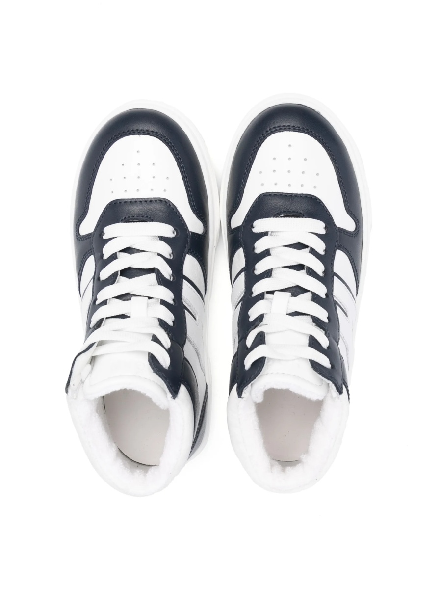 Sneakers Hogan albastri din piele - Img 3