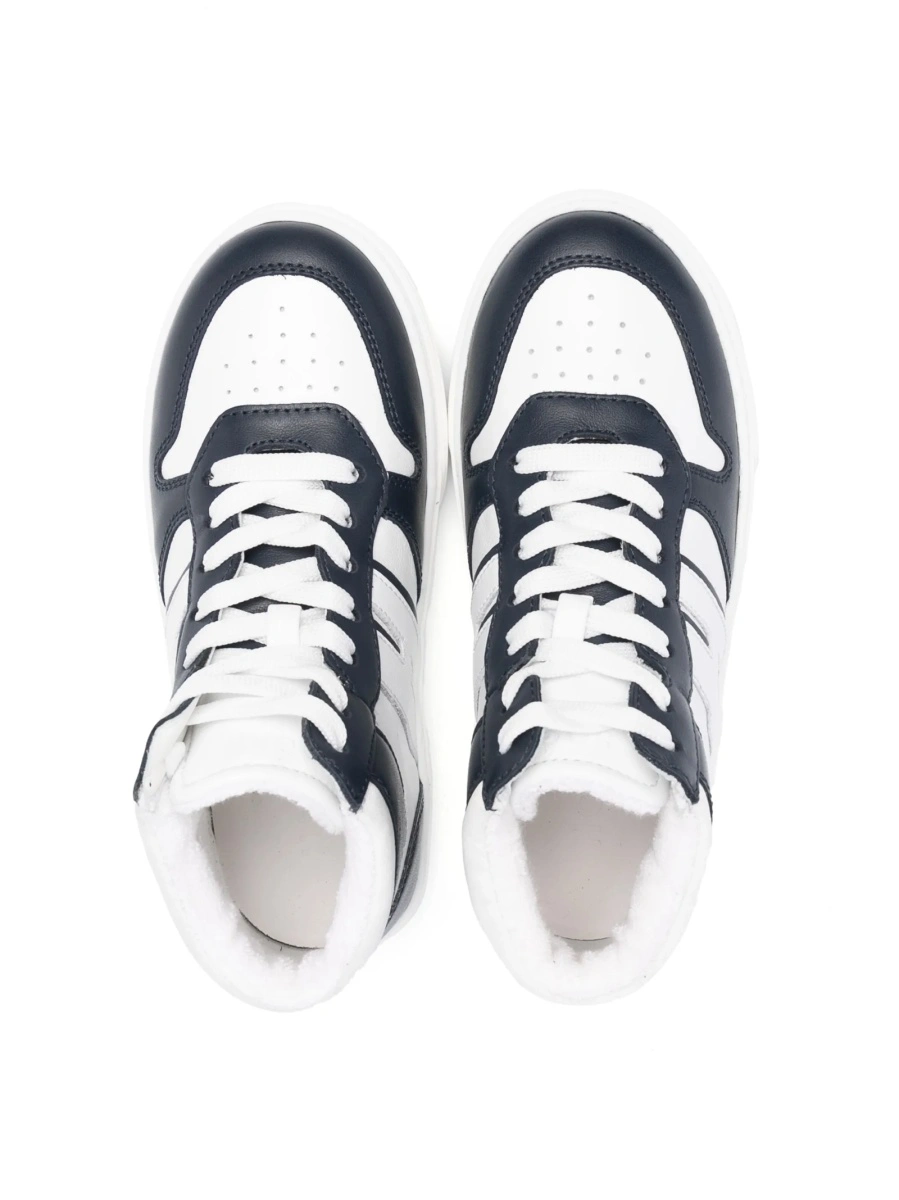 Sneakers Hogan albastri din piele - Img 3