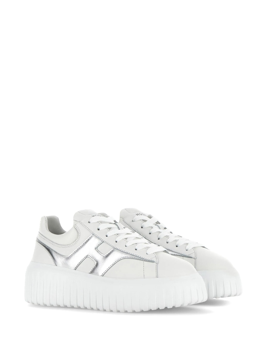 Sneakers Hogan albi din piele - Img 2