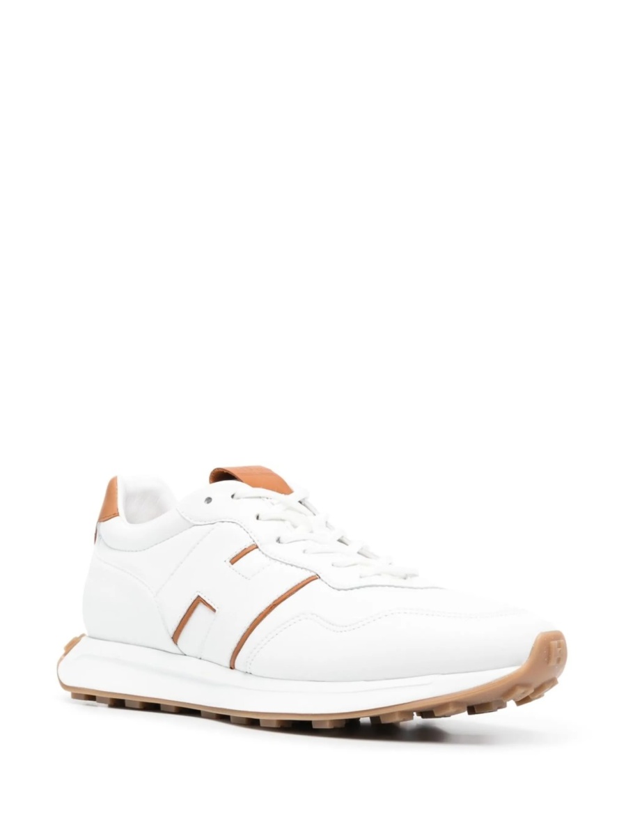 Sneakers Hogan albi din piele - Img 2