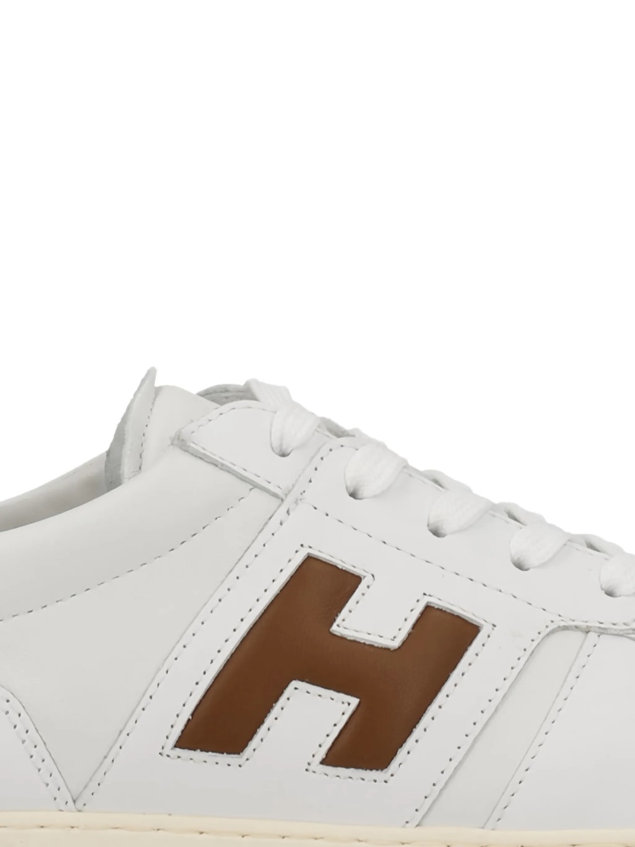 Sneakers Hogan albi din piele - Img 2