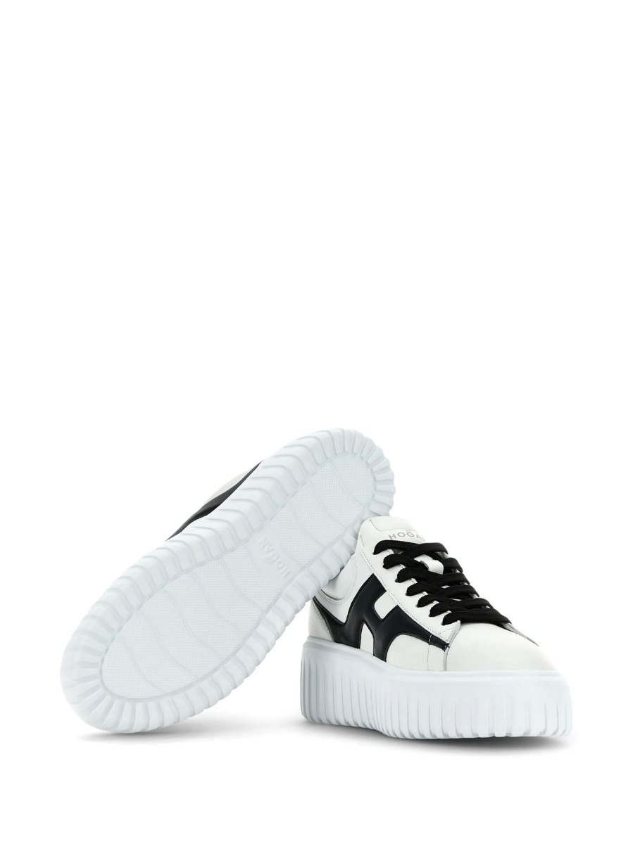 Sneakers Hogan albi din piele - Img 9
