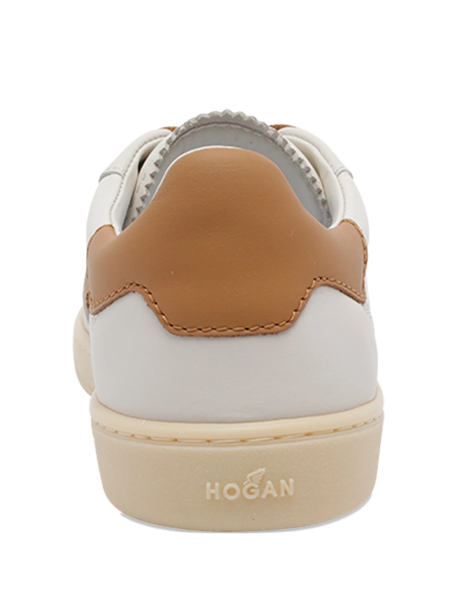 Sneakers Hogan albi din piele - Img 3