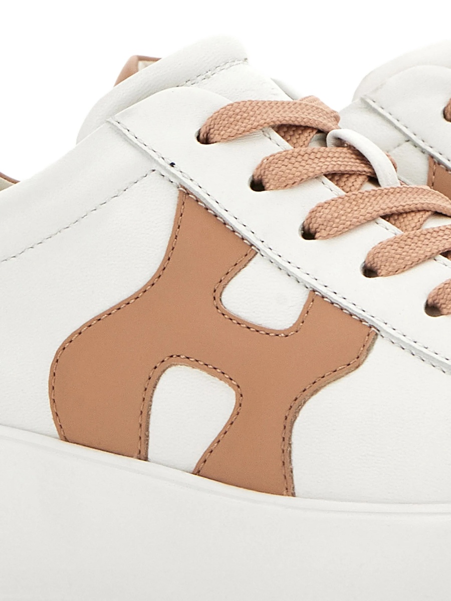Sneakers Hogan albi din piele - Img 5
