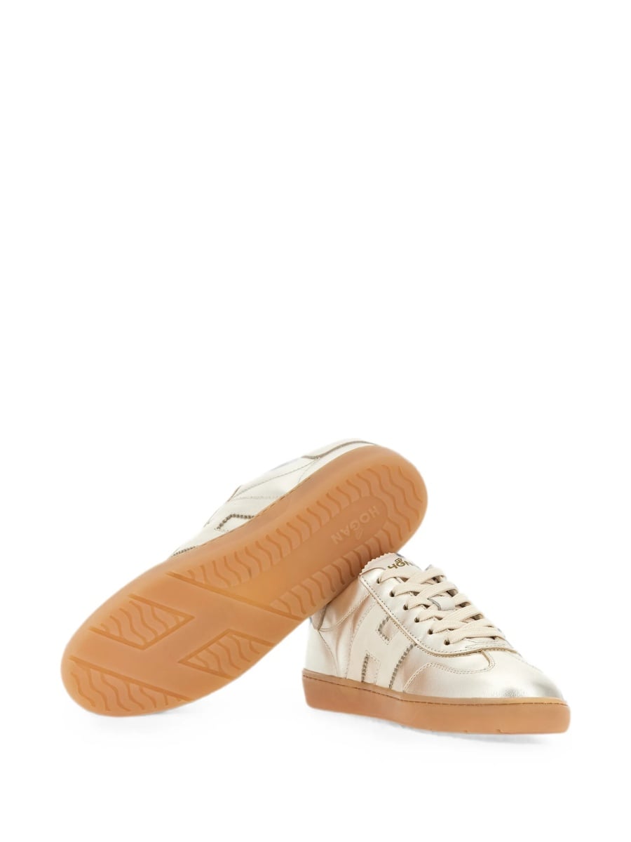 Sneakers Hogan aurii din piele - Img 5