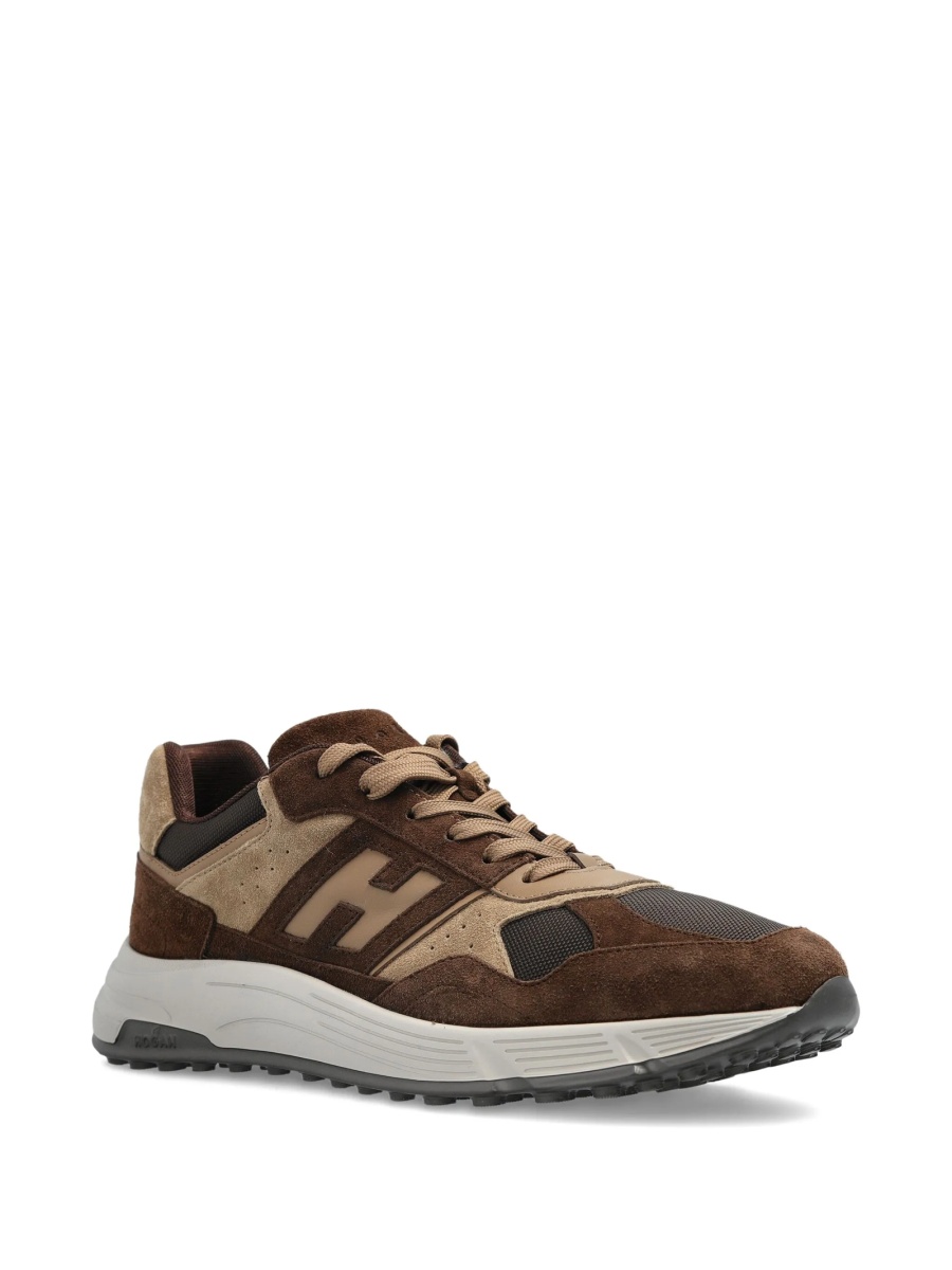Sneakers Hogan maro din piele intoarsa - Img 2