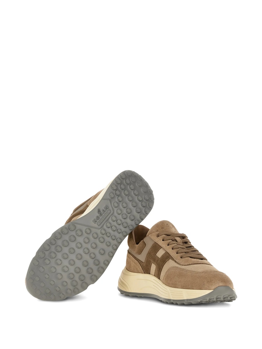Sneakers Hogan maro din polyester si piele intoarsa - Img 5