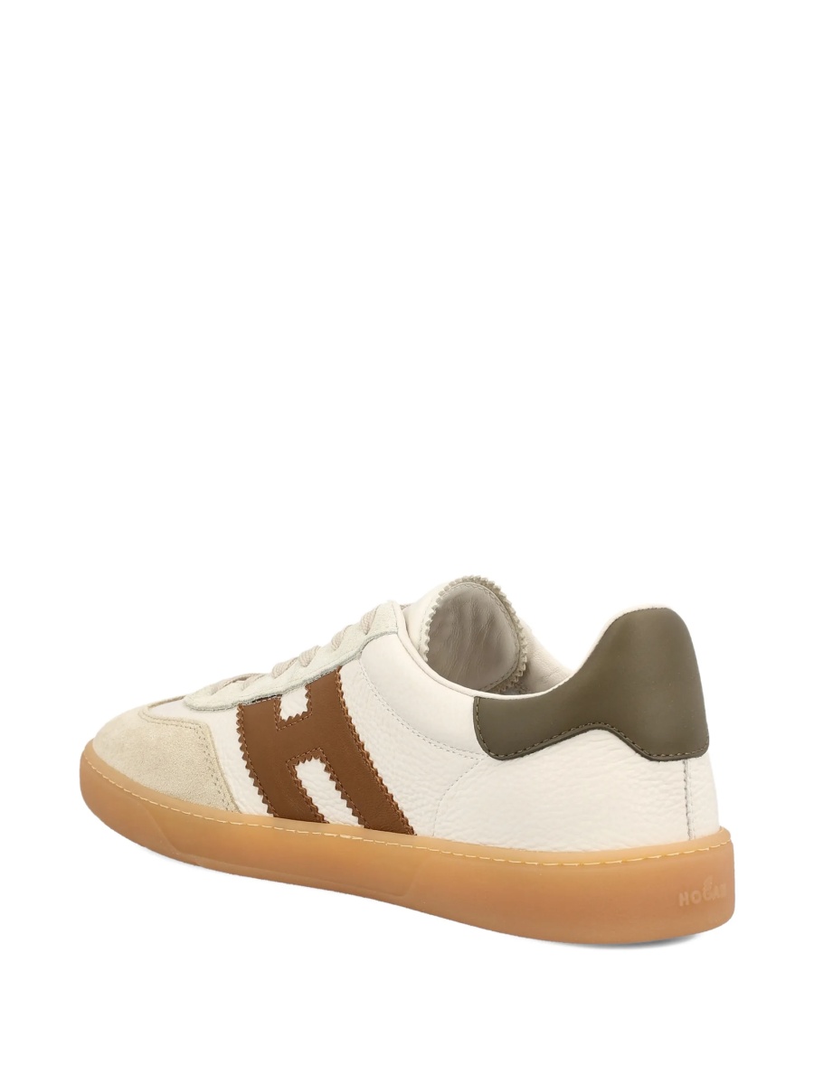 Sneakers Hogan neutri din piele - Img 3