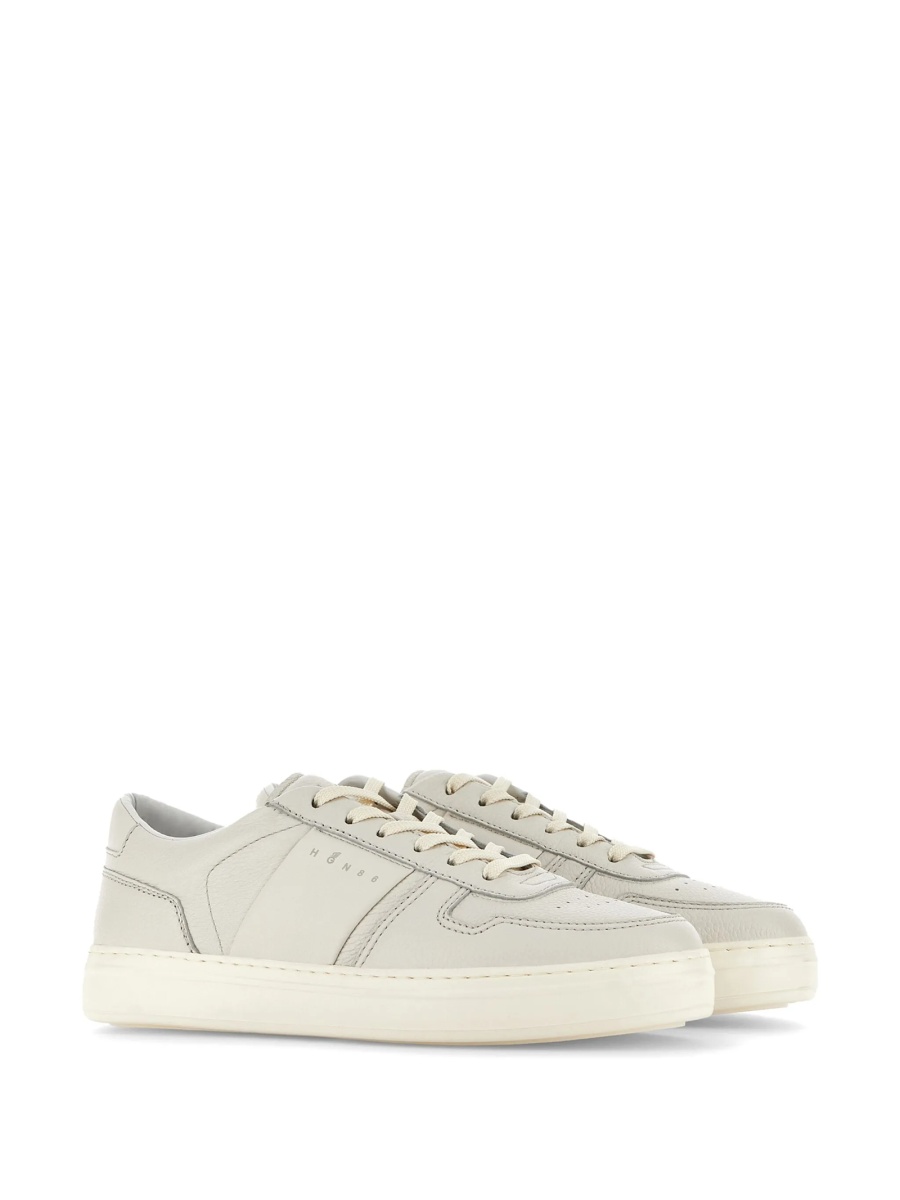 Sneakers Hogan neutri din piele - Img 2