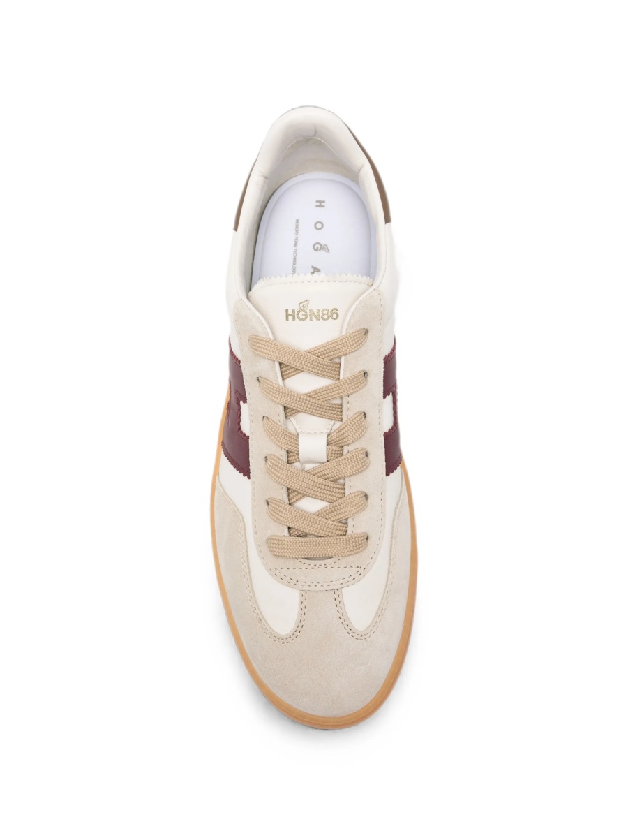 Sneakers Hogan neutri din piele - Img 4