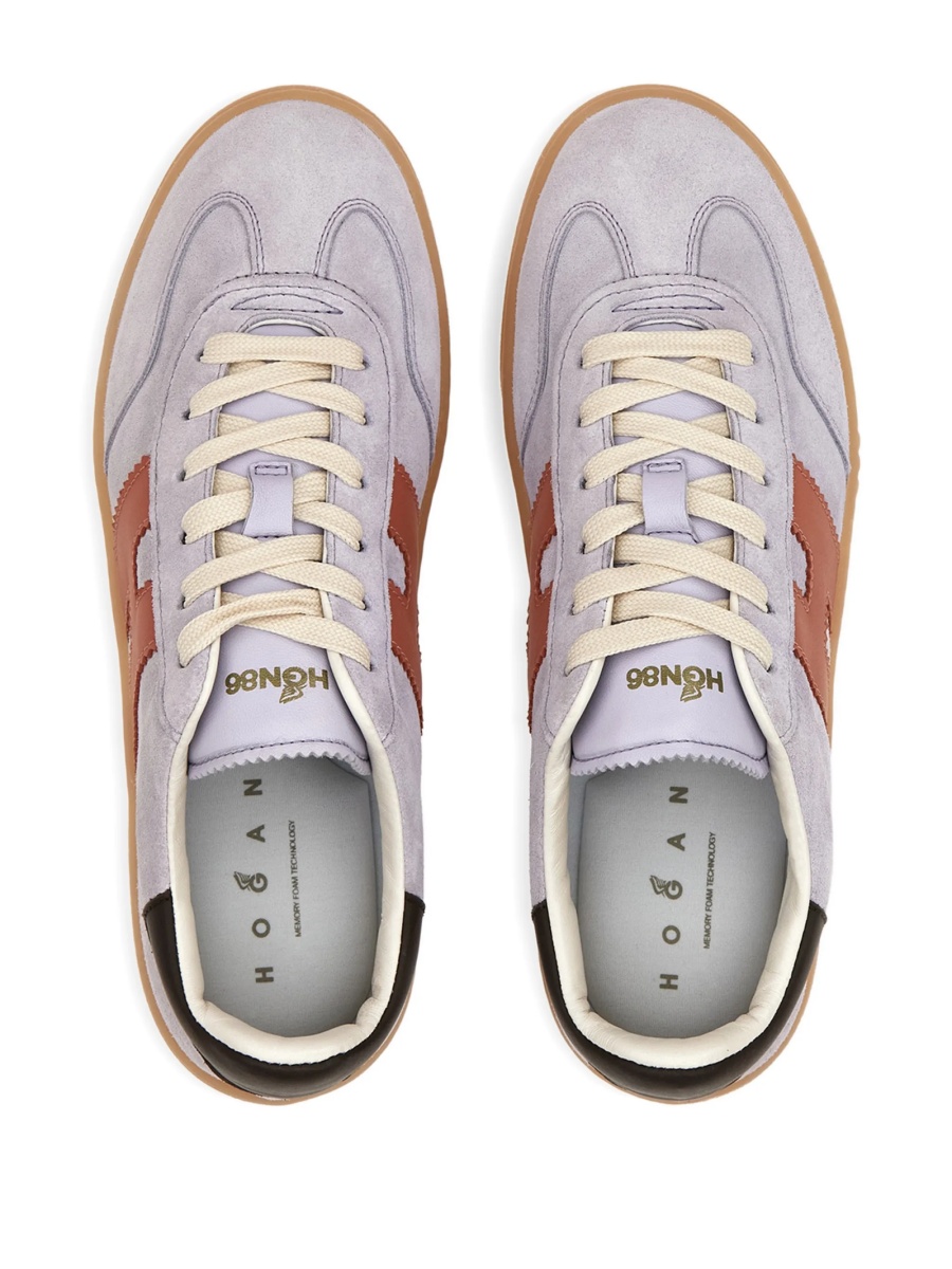 Sneakers Hogan violet din piele intoarsa - Img 4