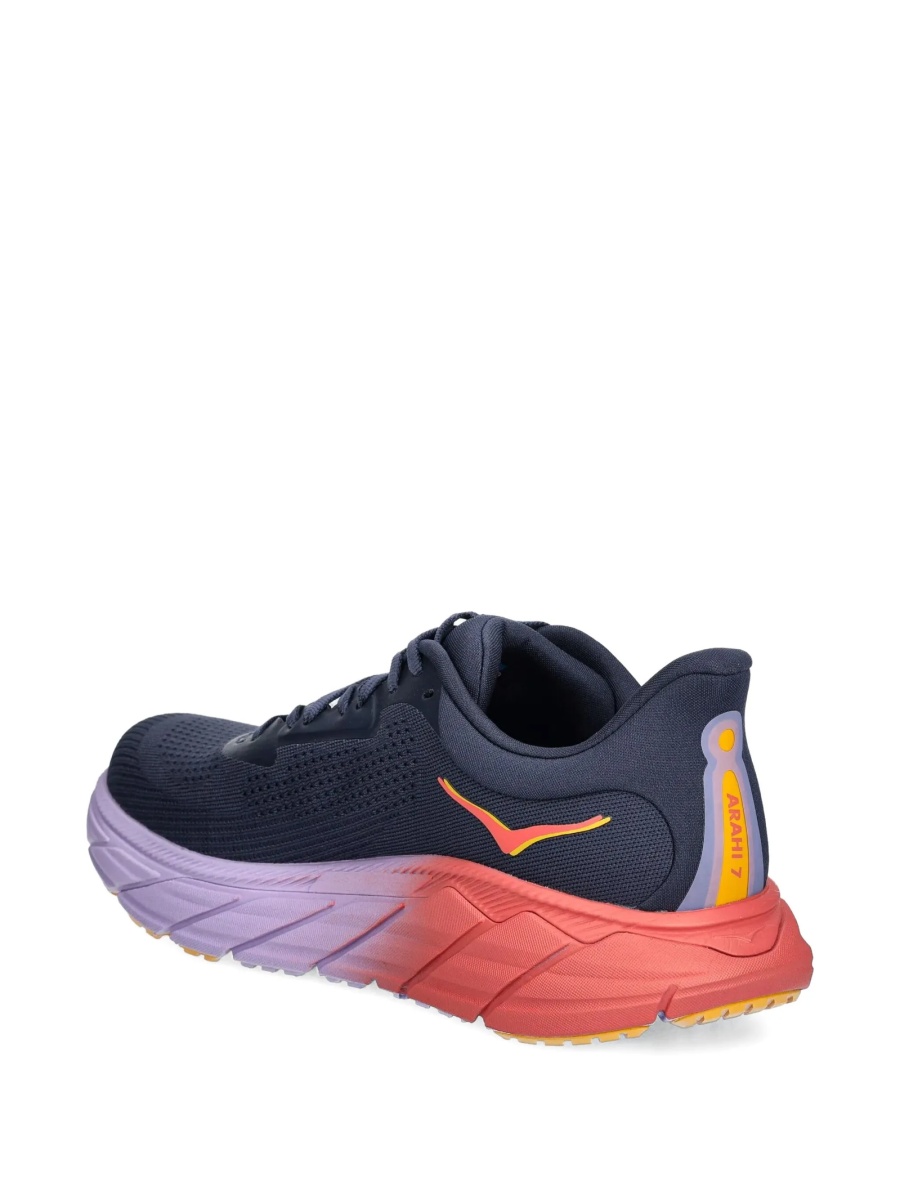 Sneakers Hoka One One albastri din material textil - Img 3