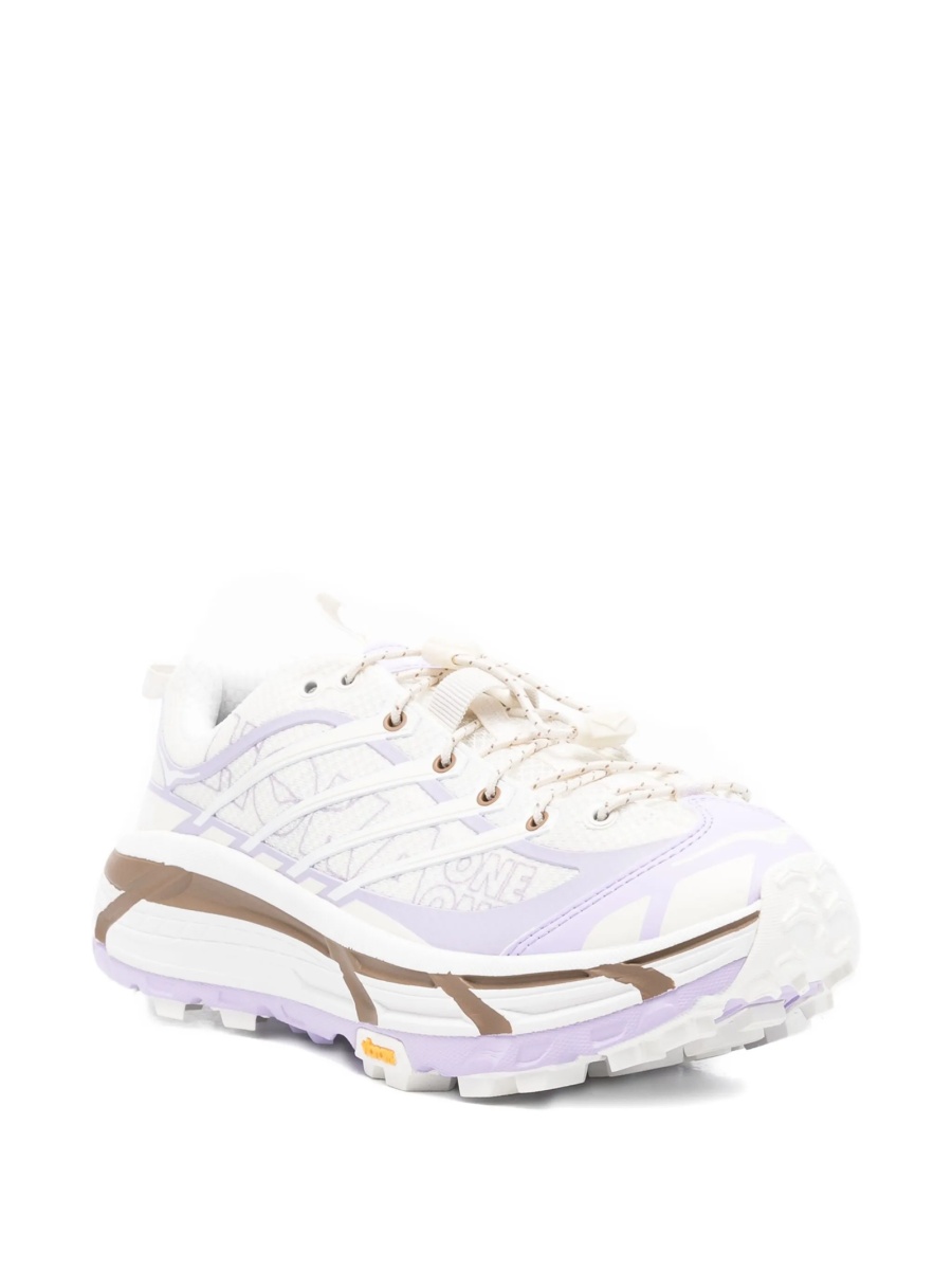 Sneakers Hoka One One albi din material textil si poliuretan - Img 2